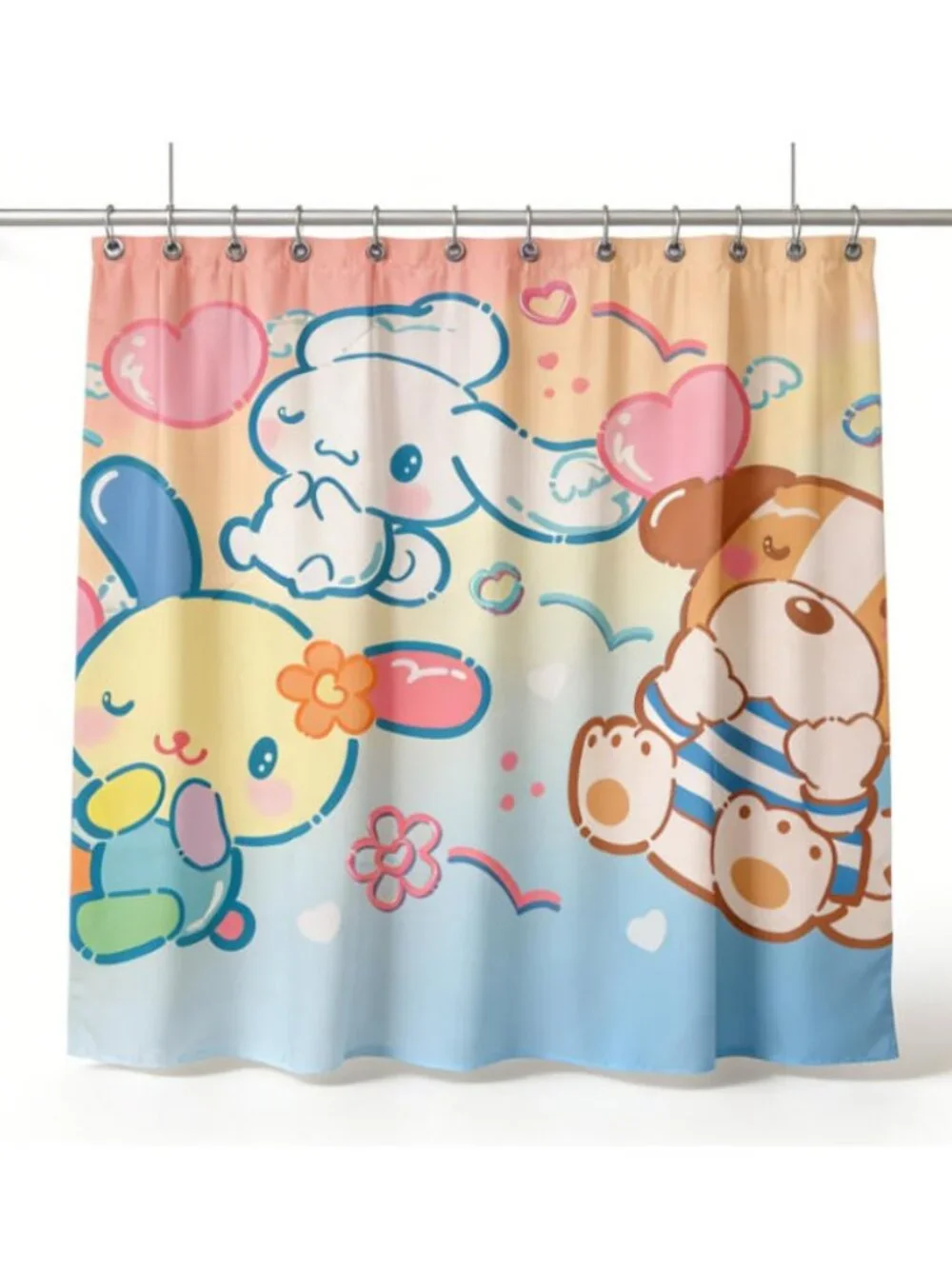 Pastel Dreamy Character Shower Curtain 59